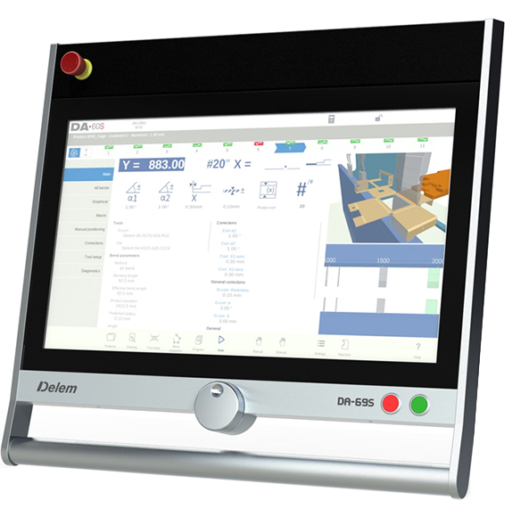 DA-69S Modular CNC System for Electro-Hydraulic Press Brakes