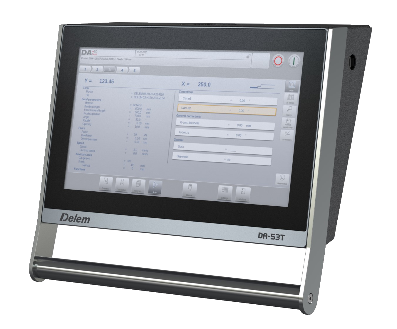 DA-53TX Integrated Electro-Hydraulic Bending Machine CNC System