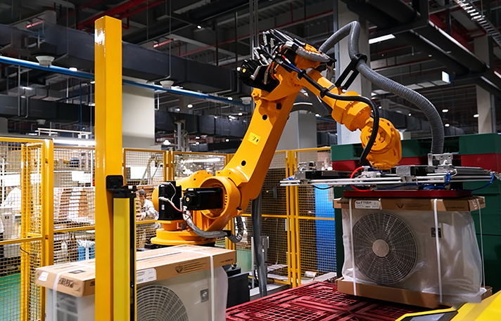 Air‑conditioner Handling & Palletizing